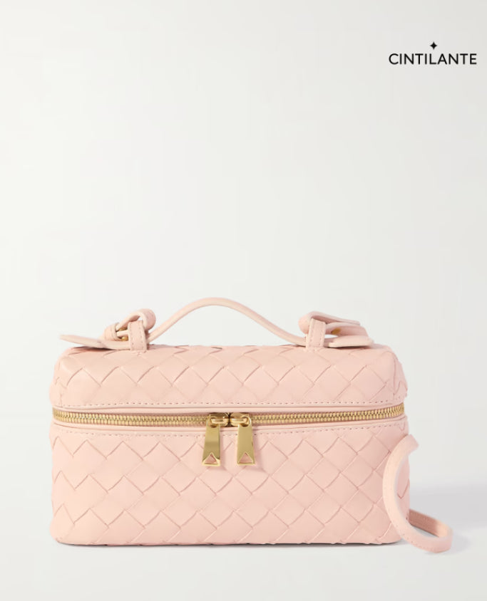 Bang Bang Vanity mini bolsa de camurça com intrecciato