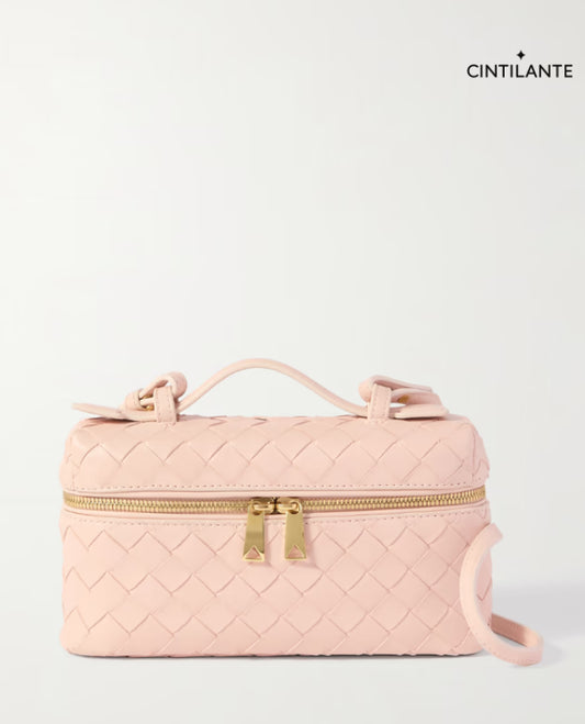 Bang Bang Vanity mini bolsa de camurça com intrecciato