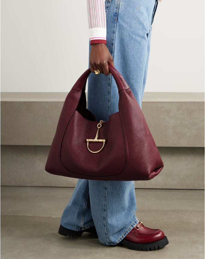 Bolsa tote Softbit Maxi em couro texturizado