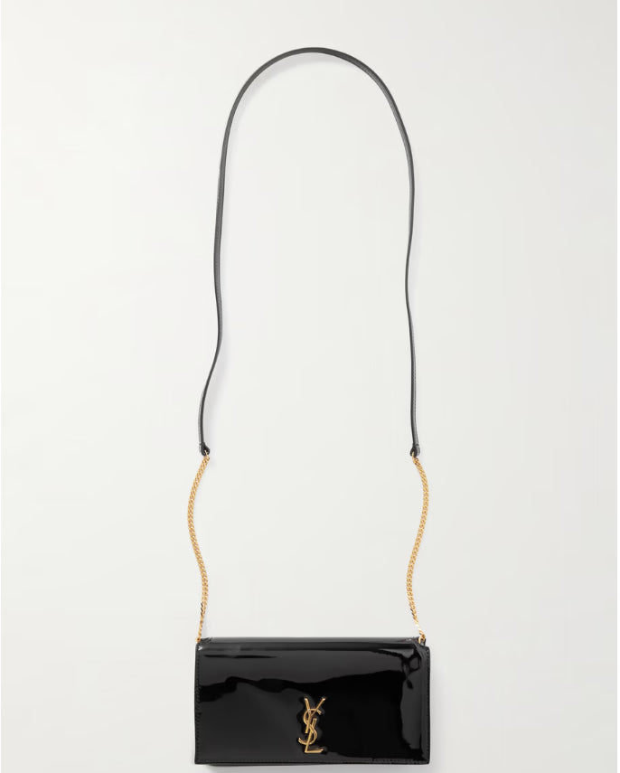 SL capa para celular Cassandra Strap em couro envernizado