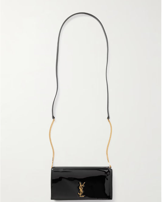 SL capa para celular Cassandra Strap em couro envernizado