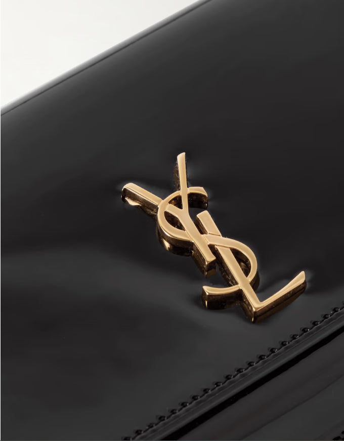 SL capa para celular Cassandra Strap em couro envernizado