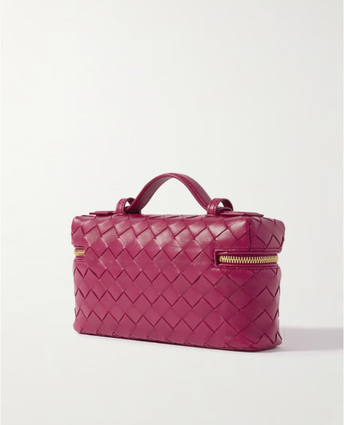 Bang Bang Vanity mini bolsa de camurça com intrecciato