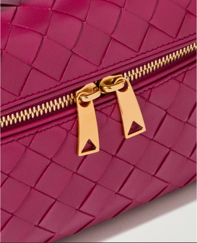 Bang Bang Vanity mini bolsa de camurça com intrecciato