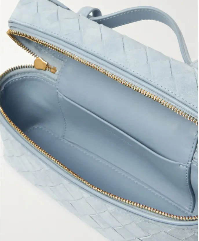 Bang Bang Vanity mini bolsa de camurça com intrecciato