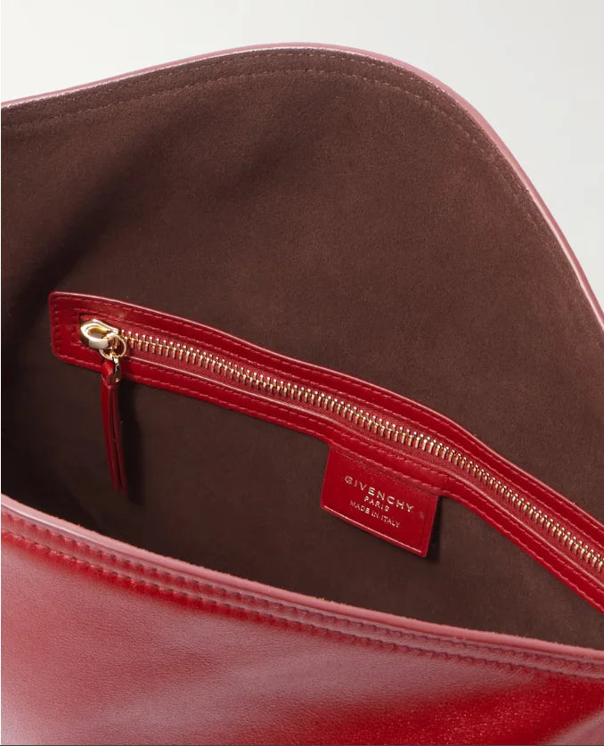 Bolsa de ombro média de couro Voyou