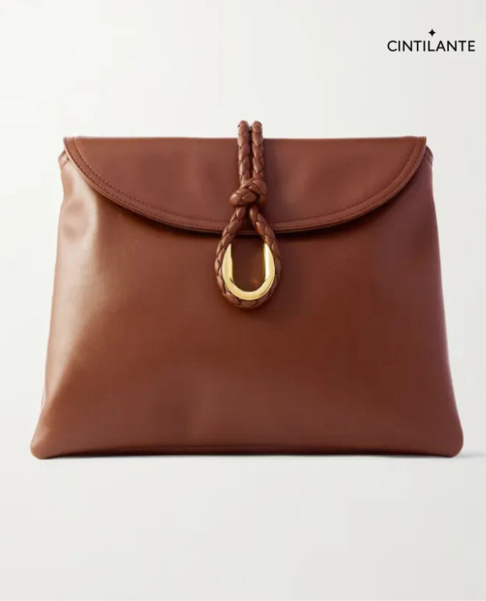Bolsa tiracolo média Liberta em couro