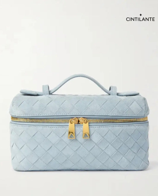 Bang Bang Vanity mini bolsa de camurça com intrecciato