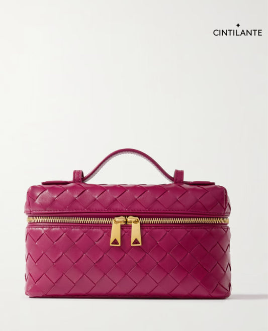 Bang Bang Vanity mini bolsa de camurça com intrecciato