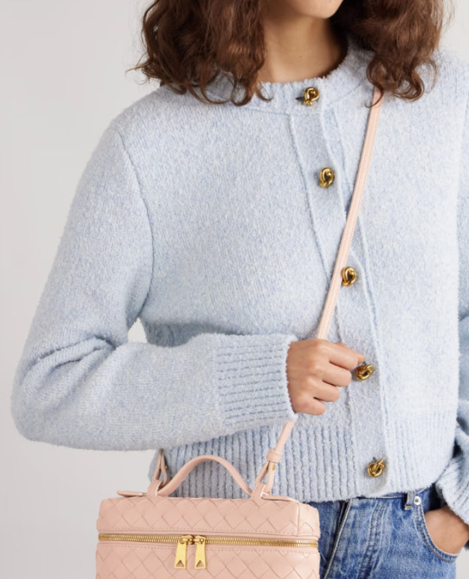 Bang Bang Vanity mini bolsa de camurça com intrecciato