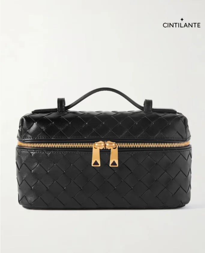 Bang Bang Vanity mini bolsa de camurça com intrecciato
