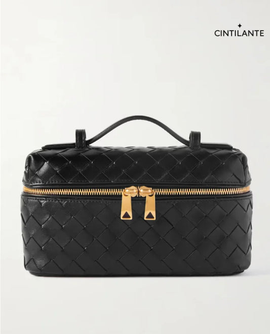 Bang Bang Vanity mini bolsa de camurça com intrecciato