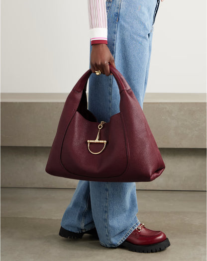 Bolsa tote Softbit Maxi em couro texturizado