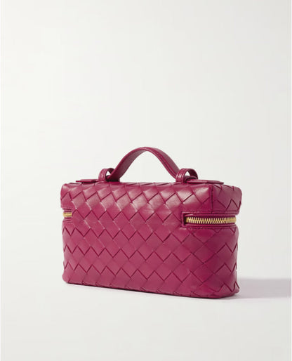 Bang Bang Vanity mini bolsa de camurça com intrecciato