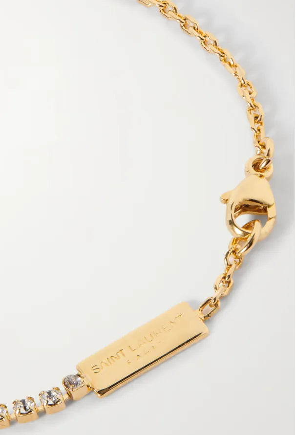 Pulseira de cristal dourado T Cassandre