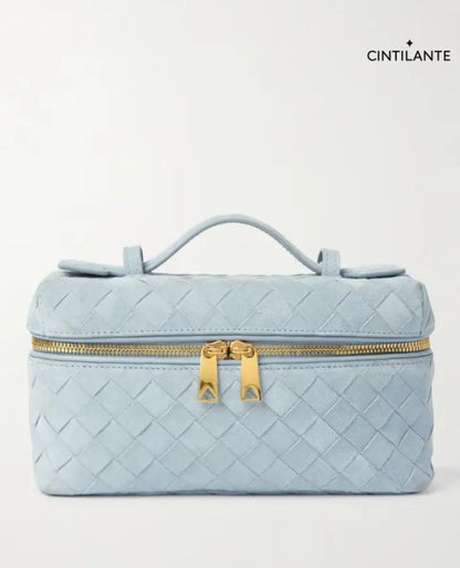Bang Bang Vanity mini bolsa de camurça com intrecciato