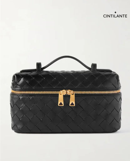 Bang Bang Vanity mini bolsa de camurça com intrecciato